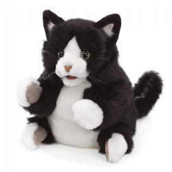 Image of Tuxedo Kitten Hand Puppet