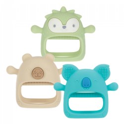 Silicone Teething Mittens - Set of 3