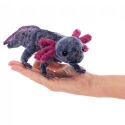 Image of Black Axolotl Hand Puppet