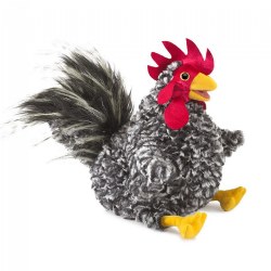 Image of Barred Rock Rooster Hand Puppet