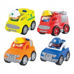 Image of Mini Emergency Vehicles 4-in-1