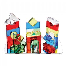 Image of Color Crystal Blocks with Activity Cards - Set of 25