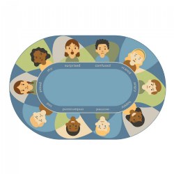 Image of Social Emotional Carpet - 4' x 6' Oval