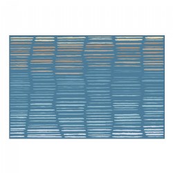 Image of Horizon Carpet  - Blue - 4' x 6' Rectangle