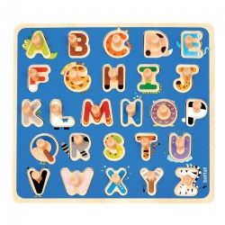 Image of Wooden ABC Peg Puzzle