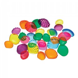 Image of Transparent Tactile Shells - 108 Pieces