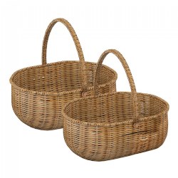 Image of Wicker Storage Basket - Set of 2