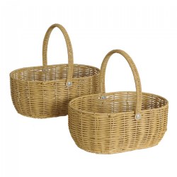 Image of Wicker Storage Basket - Set of 2