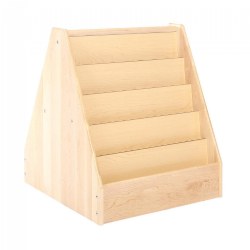 Image of Maple 5-Shelf 2-Sided Book Display