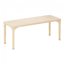 Image of Half Table 48" x 18" Rectangle Table with Adjustable Legs