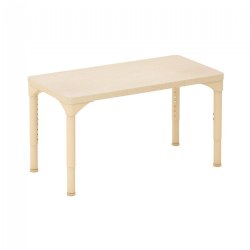 Image of Half Table 36" x 18" Rectangle Table with Adjustable Legs