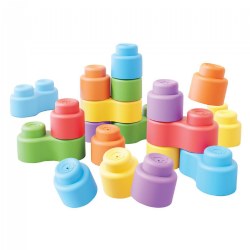 Image of Soft Stack Baby Bricks - 24 Pieces