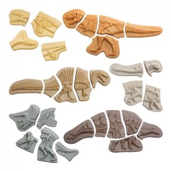 Image of Dig & Discover Dinosaur Tactile Skeletons - Set of 6