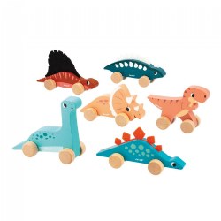 Image of Push-Along Dinosaurs - 6 Pieces