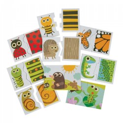 Image of Montessori Double-Sided Puzzle with Textures