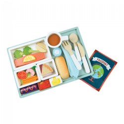 Image of Airline Meal Tray Wooden Playset