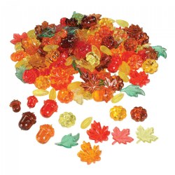 Image of Leaves and Seeds Counters - 144 Pieces