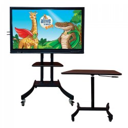 Image of Interactive Zoo Panel with Mobile Stand, Letters Alive, Math Alive, and Kit Table