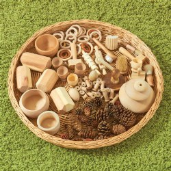 Image of Heuristic Wicker Tray - 23"