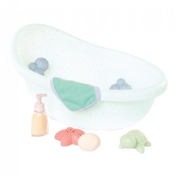Image of Baby Doll Bathtub Set - 8 Pieces