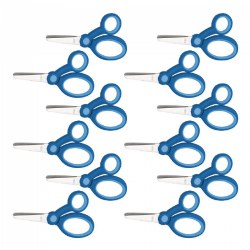 Image of 5" Stainless Steel Blunt Tip Scissors - Set of 12