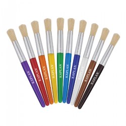 Image of Paintbrushes Round-Tipped Chubby Handle