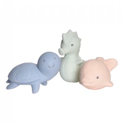 Image of Marshmallow Collection Ocean Bath, Rattle, & Teether Set