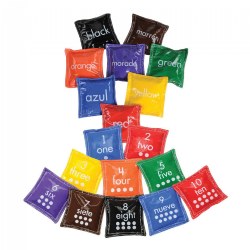 Image of Bilingual Color and Number Beanbags