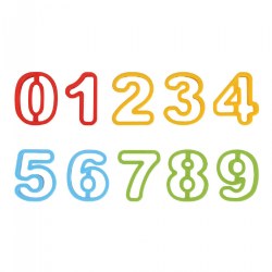 Image of Numbers Dough Cutter Set