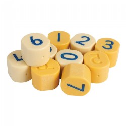 Image of Number Stamping Stones - 10 pieces