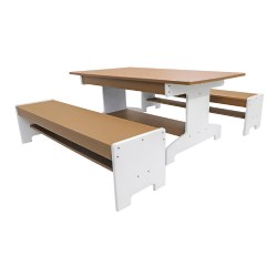Image of OutdoorED™ Table and Two Benches Set