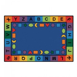 Image of Alphabet and Shapes Carpets - Rectangle