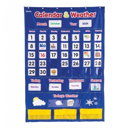 Image of Calendar and Weather Pocket Chart