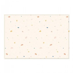 LaPure&trade; Soft Play Mat - Double-sided Jelly Terrazzo & Sage Beige