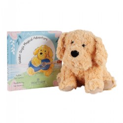 Warmies&reg; Microwavable Plush 13" Golden Dog and Board Book