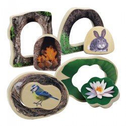 Image of Who's Hiding? Woodland Animal Puzzles - Set of 4
