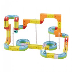 Image of Magnetic Monorail Deluxe Block Set - 66 Pieces