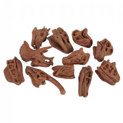TOOB® Plastic Dinosaur Skulls - Mini Size Set of 11