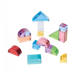 Image of Acrylic Rainbow Unit Blocks - Set of 16