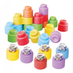 Image of Happy Sound Soft Blocks with Rattle Blocks - 22 Pieces