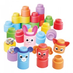 Image of Happy Sound & Animal Soft Blocks - Set of 30