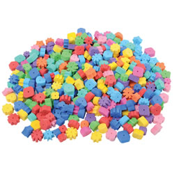 Soft Wonderfoam® Beads and Cords for Crafting and Sorting