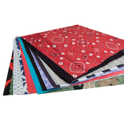 Fabric Squares in Assorted Colors and Patterns Variety for Crafting