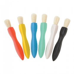 Image of Triangle Grip Assorted Color Paint Brushes - Set of 6