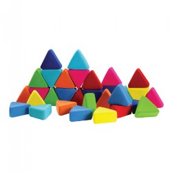 Image of Rubbablox&trade; Just Triangles - 32 Pieces