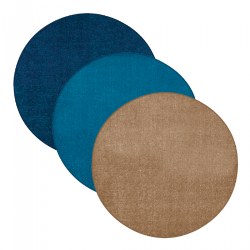 Image of Solid Color Carpet - 6' - Round