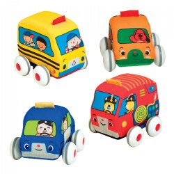 Community Pull-Back Vehicles - Set of 4