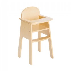 Image of Wooden Doll High Chair
