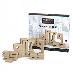 2 years & up. Give children a hands-on approach to teaching simple math concepts with building blocks that teach math as they play. The hardwood blocks are graduated in size with the higher the number the higher value of the block--no matter how the blocks stack up, the numbers add up. SumBlox hardwood blocks helps children learn additional, subtraction, multiplication, fraction, math, Includes 43 hardwood blocks and folded activity card.