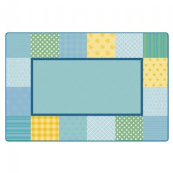 Pattern Blocks Soft Colors Rug - 6' x 9'